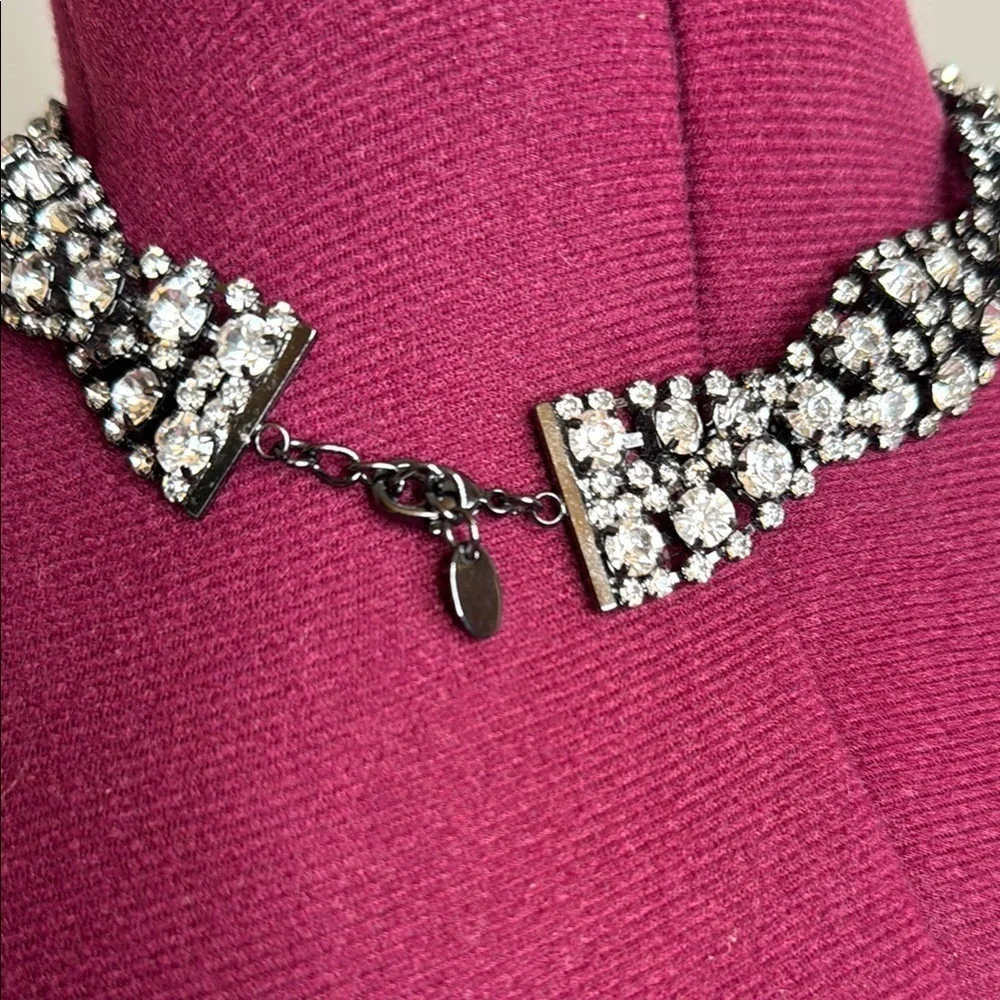 Zara rhinestone and black Necklace